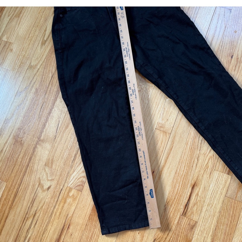 Old Navy Womens The Sky High Straight Black Jeans Extra High Rise Slim Pocket - Picture 3 of 8